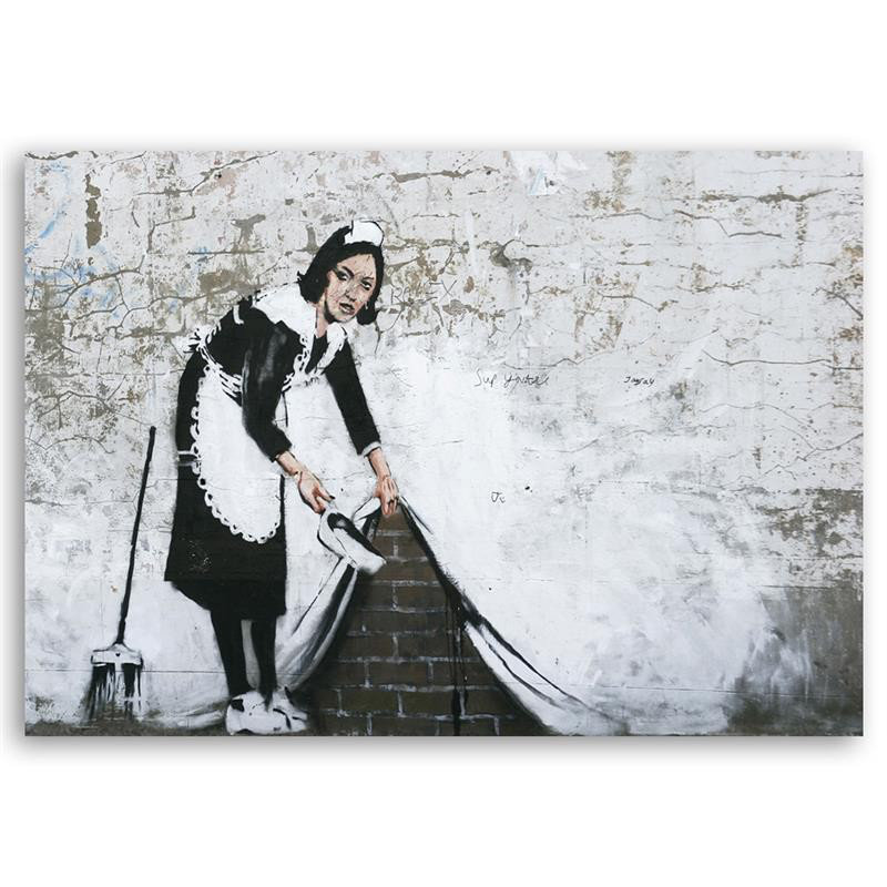 Leinwandbild Banksy maid 15112