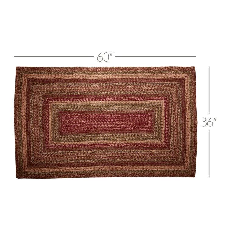 Brown – Vintage Wool Hand-Braided Rug – MadMatters