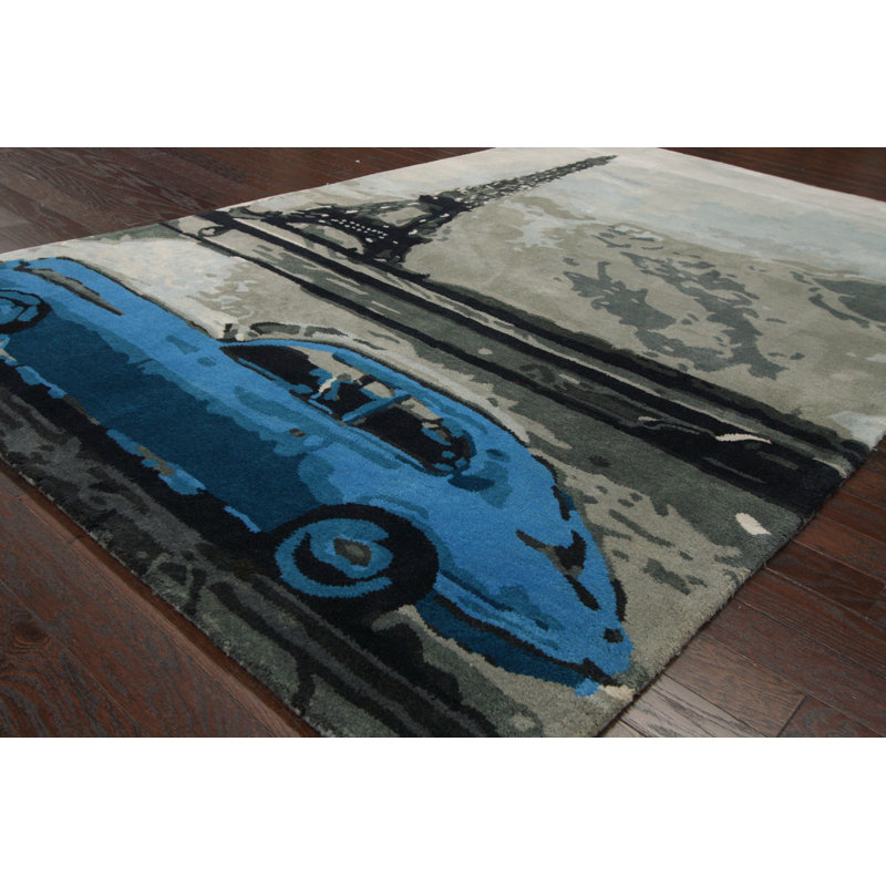 Tapis gris Ilma, 7'6" x 9'6"