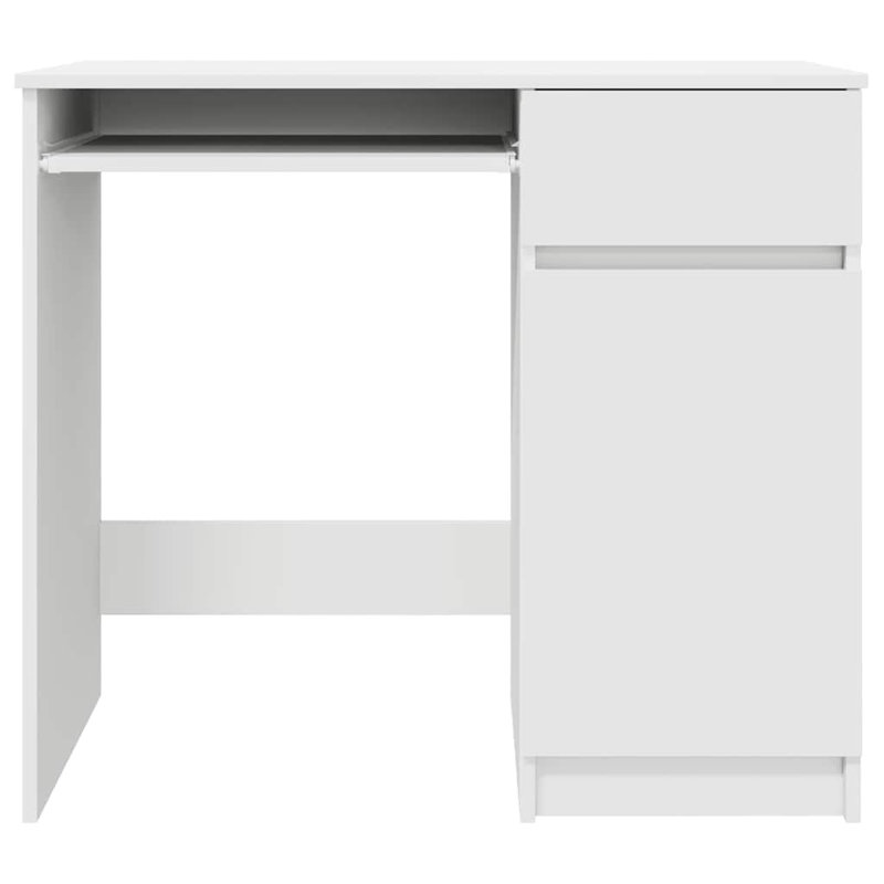 Desk Sonoma 86X49x76 Cm Engineered Wood, White
