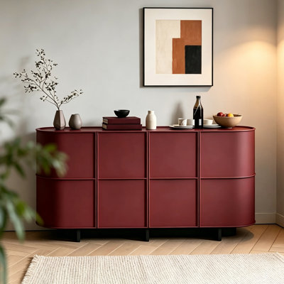 Italian-style minimalist wooden sideboard