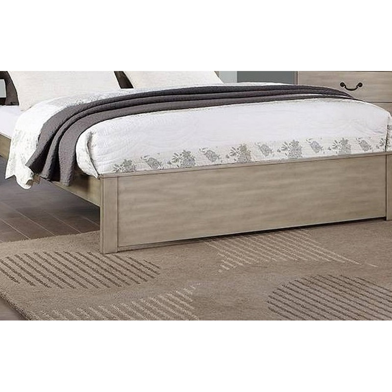 Rustic Style Eastern Bed 1Pc Two Panel Headboard Bedroom Furniture