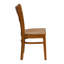 Chaise de salle à manger en bois massif à dossier en treillis Sonya-31020540