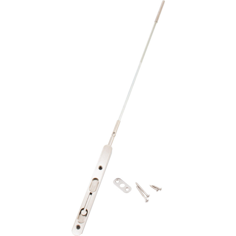 Boulon encastré à levier prolongé, Nickel satiné