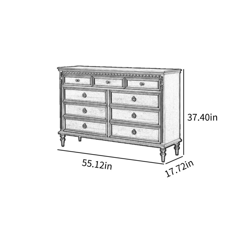 Commode décorative American