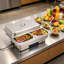 Chauffe-plat électrique moderne 600W (95-194 ° F), buffet à 2 casseroles 9,51 pte pour les fêtes