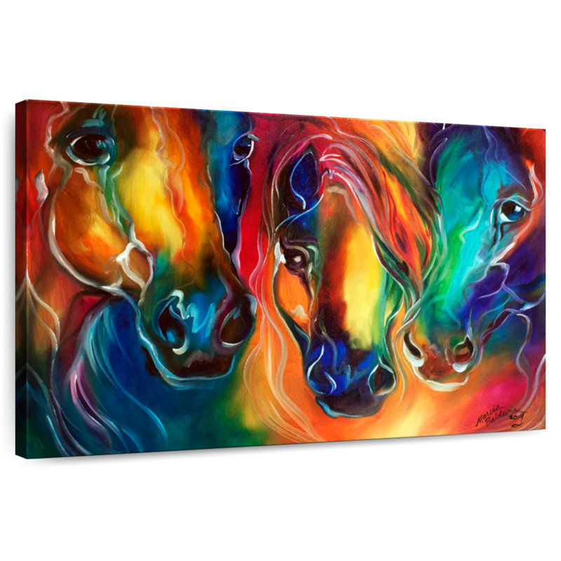 Brampt Color My World With Horses, H 16 po x l 24 po