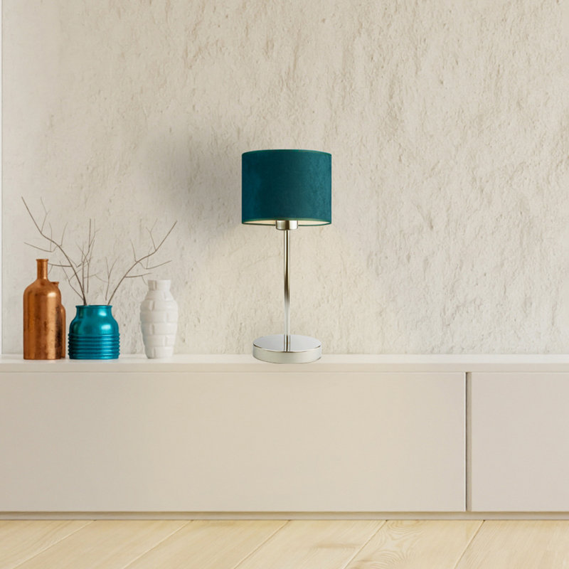 Letina Metal Desk Lamp, White, Grey/Gold
