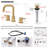 Widespread 2-handle Bathroom Faucet with Drain Assembly-54503404