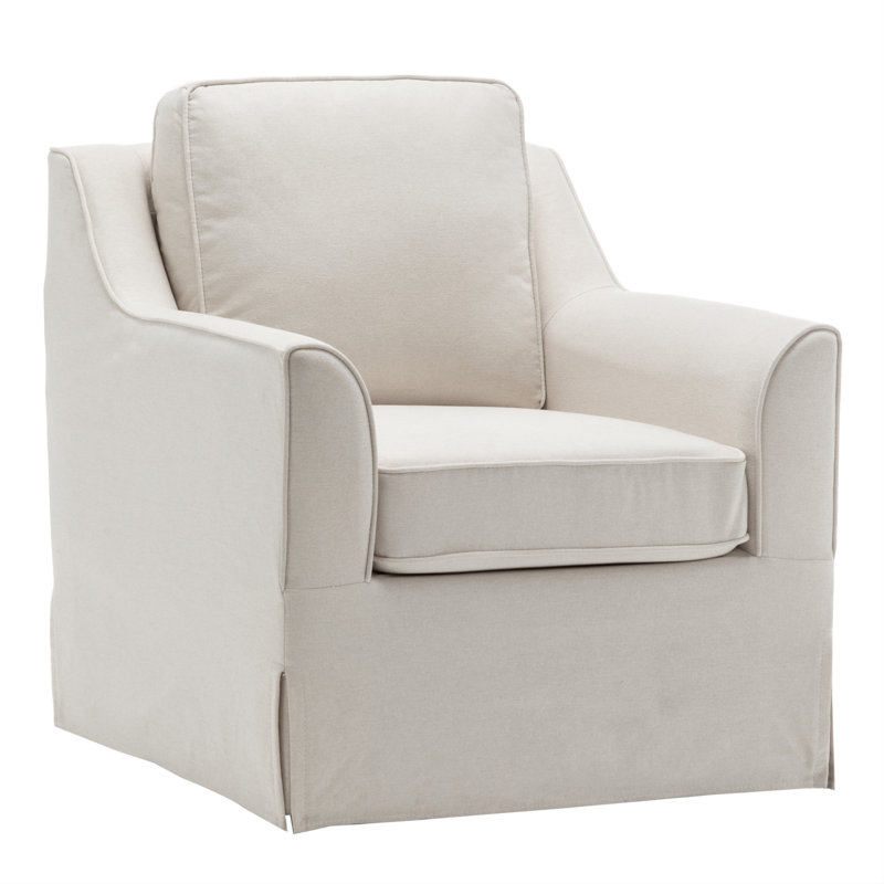 Upholstered Swivel Accent Chair, Comfy Armchair For Living Room, Bedroom, Office