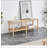 Modern 2-Tier TV Stand for Living Room Furniture,Rectangular Centre Table with Open Storage Shelf,Rounded Rubberwood legs,Stable and Durable,Easy Assembly