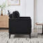 Fauteuil d'appoint de 35,4 po de style campagne moderne avec pattes, fauteuil de lecture à base de bois et canapé avec deux traversins pour les bureaux et les salons, Boucle.-711070941-711070942