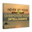 Never Let Your Emotions Motivational 1 Piece Wrapped Canvas Wall Art-731154232