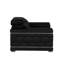  Fauteuil club en cuir noir et argent-1566746649