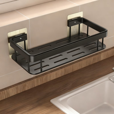 Over Sink Dish Drying Rack With Sponge Holder And Storage Basket, Kitchen Sink Organizer For Sponges, Brushes, Soap Bottles And Utensils【Black, Basic Model, No Water Collection Tray】