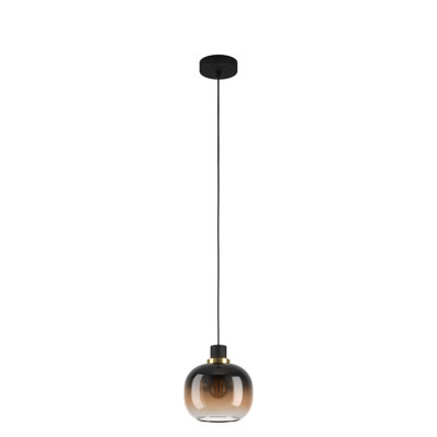 Chittering Single Light Glass Dimmable Pendant