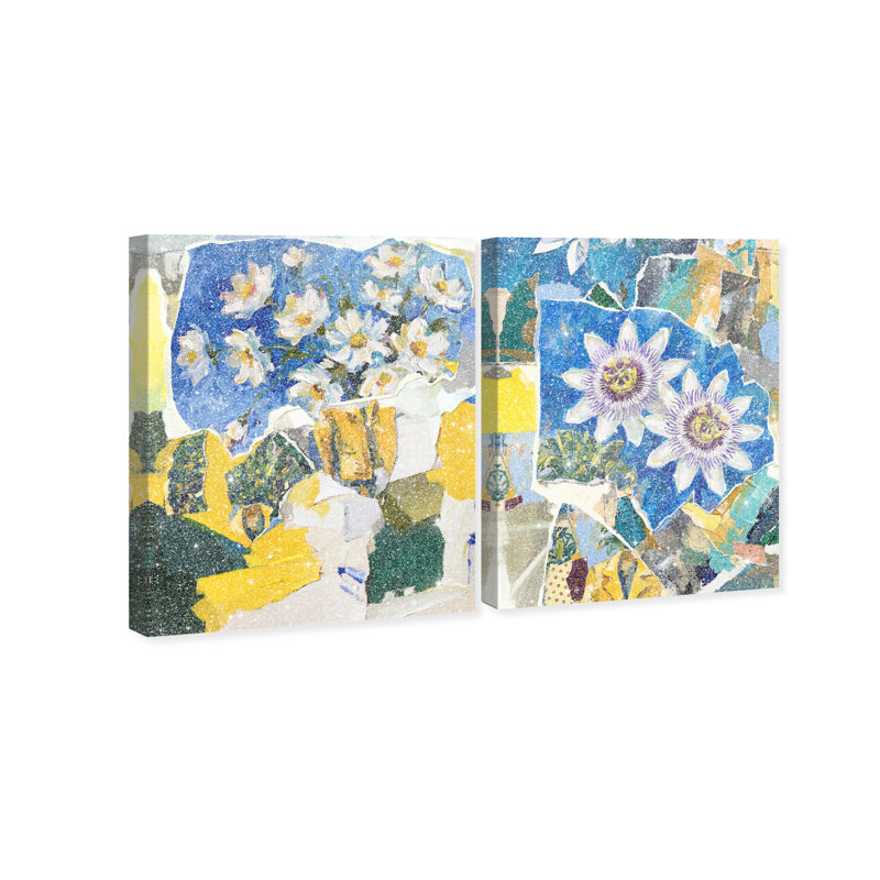Blue Sunshine Set Set by Oliver Gal, 30"H x 36"W, Gallery Wrapped