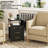 Night Stand with Charging Station,LED Dresser with 4 Drawers & Storage Shelf, End Table for Bedroom-1679050992