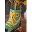  Pot à fleurs en céramique à patins à roulettes H 8,5 po