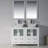 Mance 47.625'' Double Bathroom Vanity with Ceramic Top with Mirror-24551113