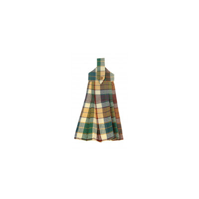 Mantz Cotton Waffle Tie Button Towel Kitchen Towel