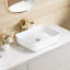 Salerno 500mm x 390mm White Rectangular Ceramic Countertop Basin Bathroom Sink