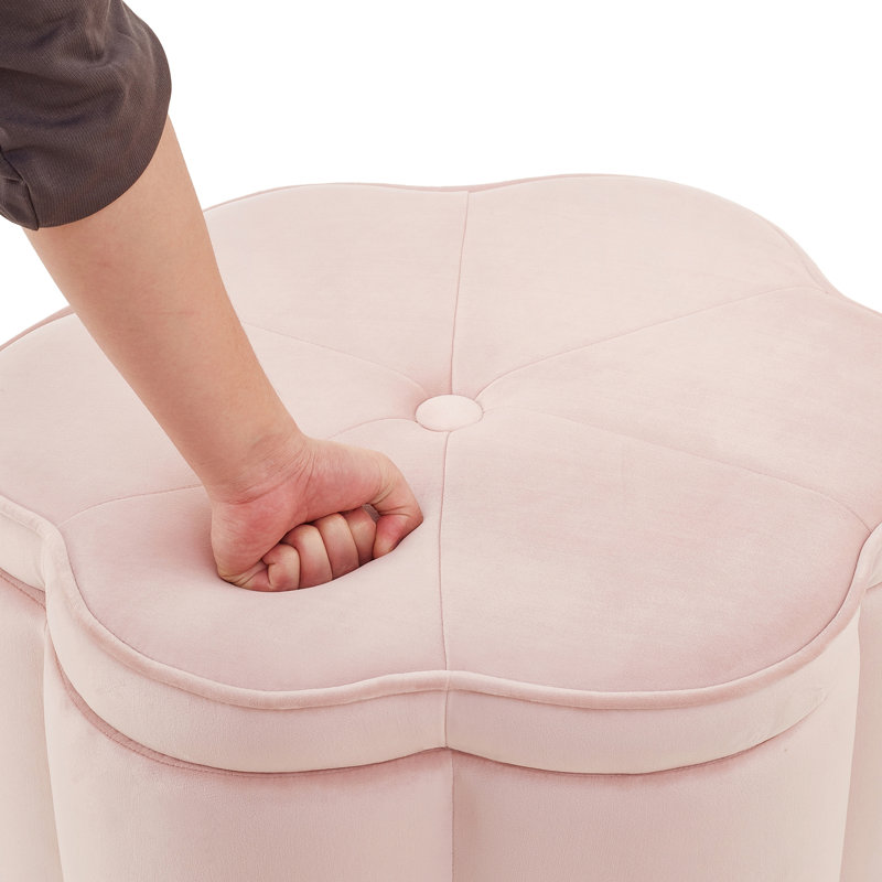 Ensemble de 5 repose-pieds avec rangement, Pink