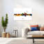Colorful Berlin Skyline Abstract Contemporary Architecture City Wall Art Print by Michael Tompsett - Wrapped Canvas Print-945572198