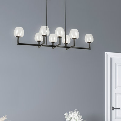 Lustre horizontal 8 lumières Nora