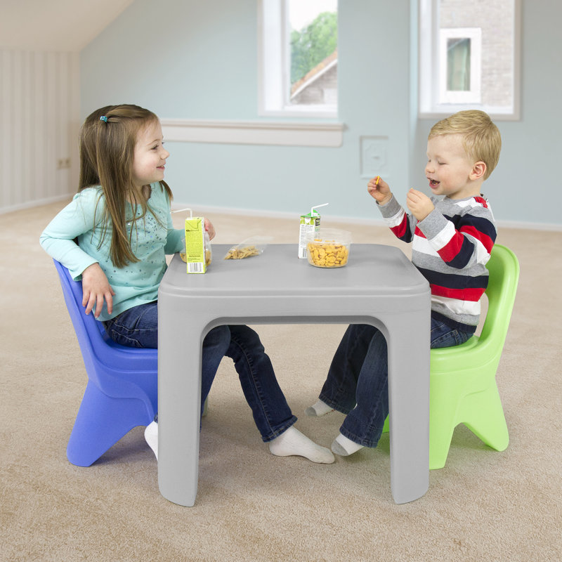 Simplay3 Durable Plastic Kids Play Table and Chair Set