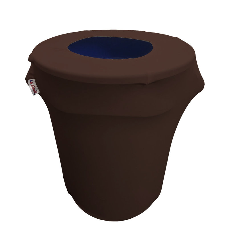 Housse pour poubelle extensible en élasthanne, Brun
