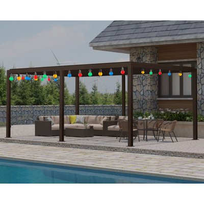 19 Ft. W x 12 Ft. D Aluminum Pergola
