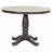 Round Modern Gray Solid Wood Dining Table,MDF,For Kitchen,Easy Assembly