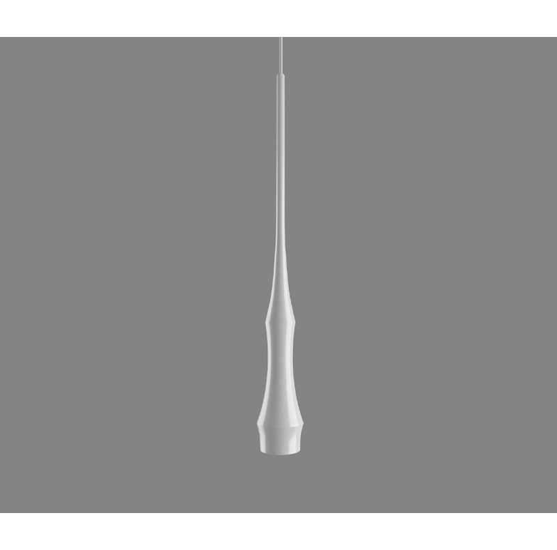 Slend 1 - Light Unique/Statement Pendant, Matte White, Matte White