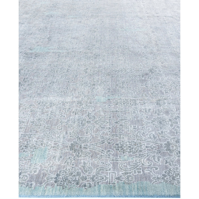 Overdyed One-of-a-Kind 9' 2" X 12' 2" Hand Knotted Area Rug