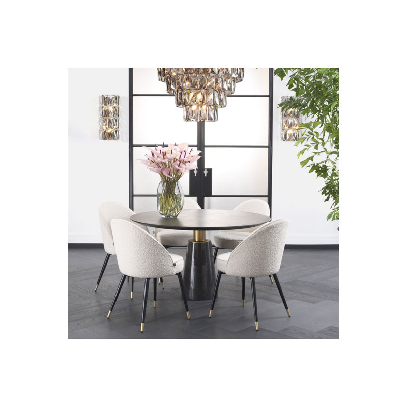 Upholstered Dining Chair, Cream