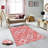 Stylish Woven Carpet, 5.6 x 7.5 Feet, 100% Polyester, 0.3 in Pile Height | Antibacterial, Non-Slip PVC Felt Dot Underside, Machine Washable | 3D Digital Printing, Durable & Easy to Maintain - Perfect for Any Room-1043461362