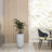 Roshini Tall Tapered Round Fiberstone Planter – Handmade MGO Clay Plant Pot with Drainage Holes for Indoor & Outdoor Use-1266554187-1266554184