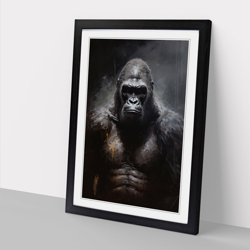 Gorilla Gothic - Framed Print, 34cm H x 25cm W x 2cm D