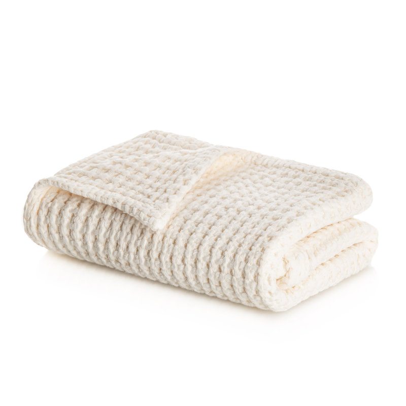 Aura Waffle Hand Towel, Small, Natural