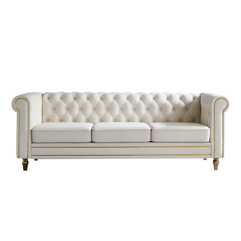 Canapé Chesterfield, Beige