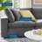 Commix 80" Velvet Square Arm Sofa-121624222
