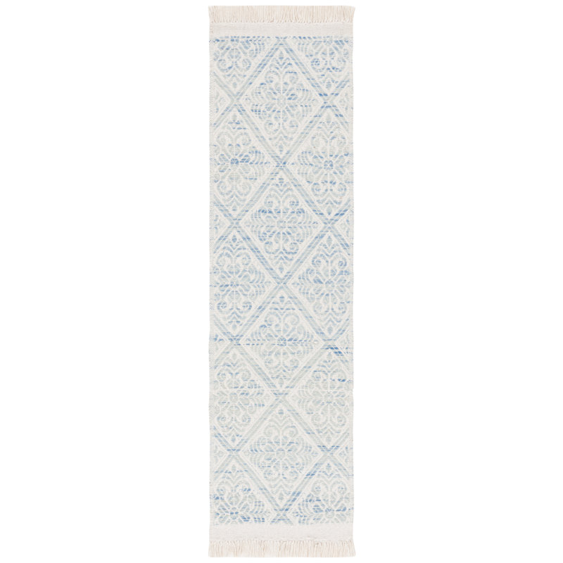 Joce Hand Woven Wool Geometric Rug, Runner 2'3" x 8'