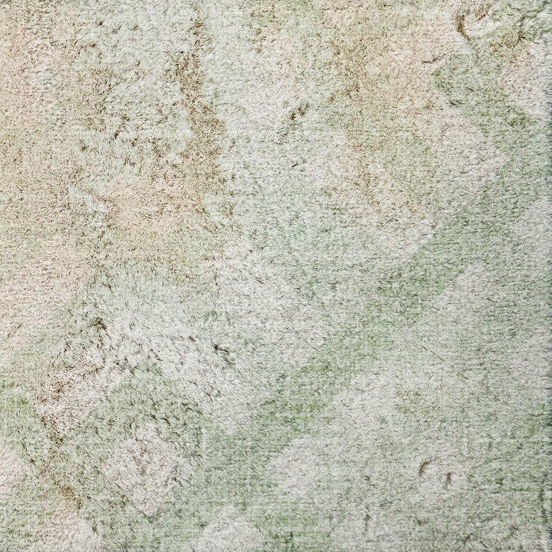 Tapis à poil long de qualité supérieure lavable à la machine ADS616, Mint, 8' x 10'