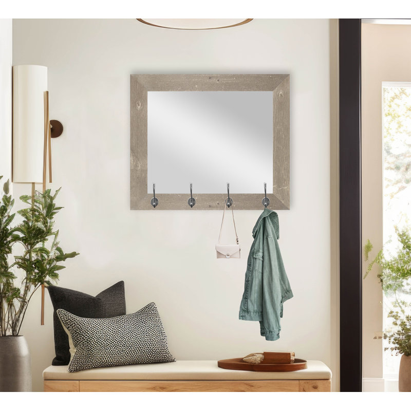 Verline Engineered Wood Flat Wall Mirror