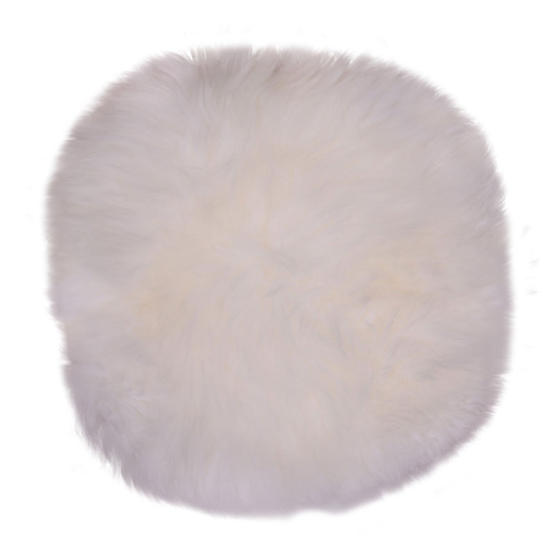 Circular Cushion, White