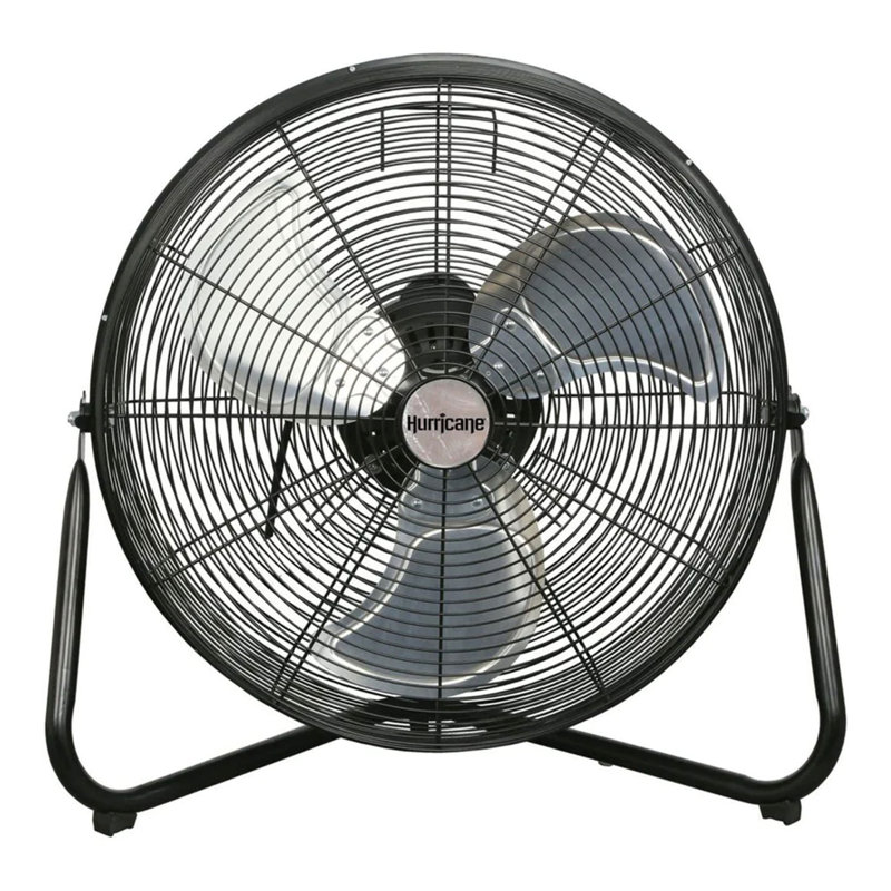 Ventilateur oscillant / debout Hurricane, H 23,6 po x l 24 po x P 11,8 po, Noir