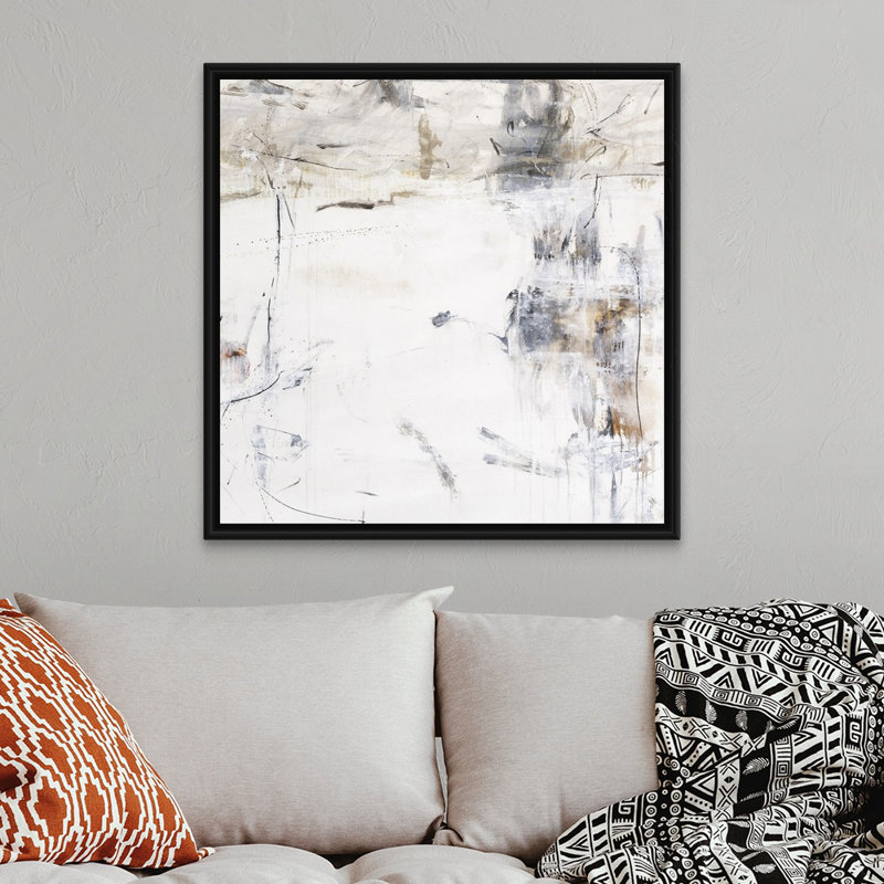«Way Life Is I», reproduction sur toile, Reproduction avec cadre flottant, H 38 po x l 38 po, Noir