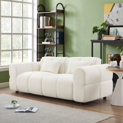 Upholstered Boucle Sofa