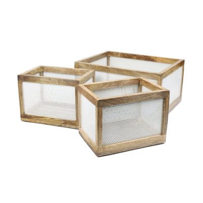 Ensemble de 3 paniers de rangement gigognes Fallon
